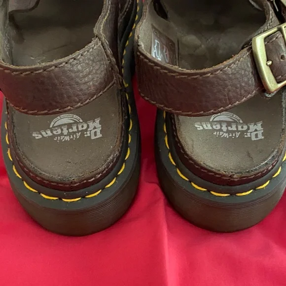 Dr. Martens Dark Brown Leather Sandals - Picture 4 of 9